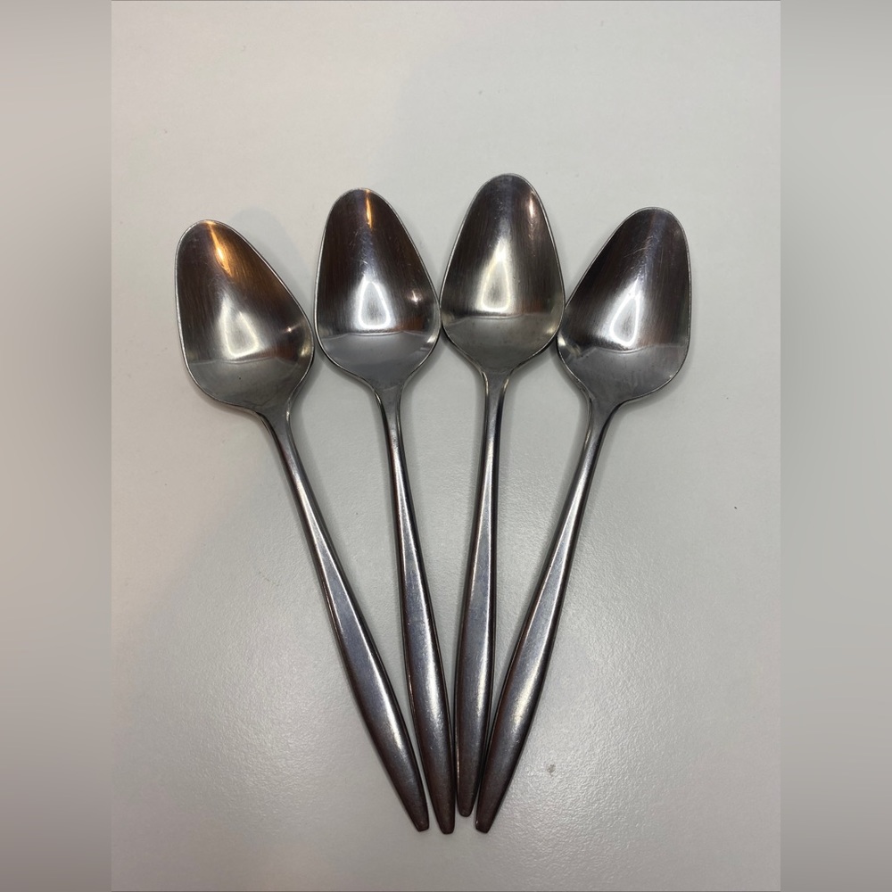 Vintage Towle SCC Supreme Japan Stainless Steel Teaspoons Set of 4
